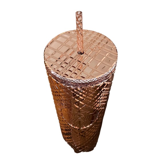 Copied - Starbucks 2021 Winter Holiday Jeweled Rose Gold Cold Beverage Tumbler - Picture 3 of 4